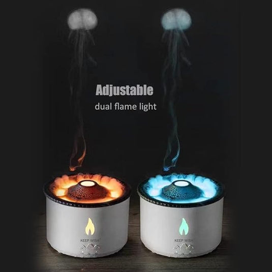 Flamme de l'humidificateur d'aromathérapie Volcano en bicolore