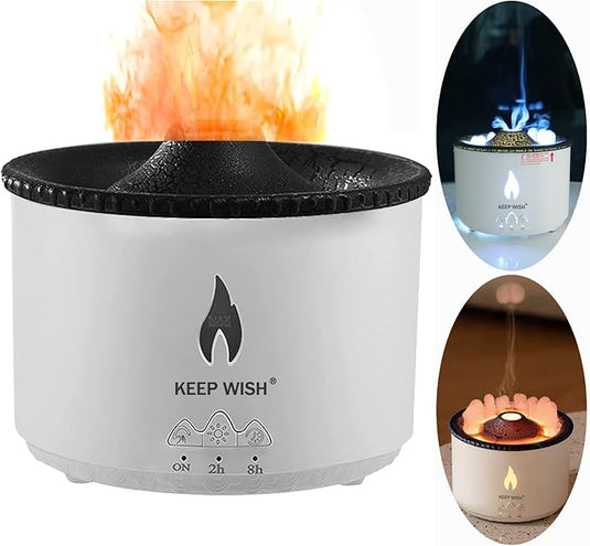 Flamme de l'humidificateur d'aromathérapie Volcano en bicolore