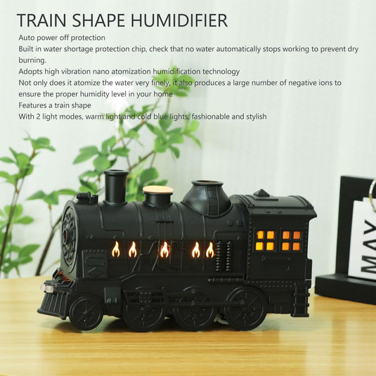 Humidificateur Diffuseur D'huiles Essentielles en Forme de Train