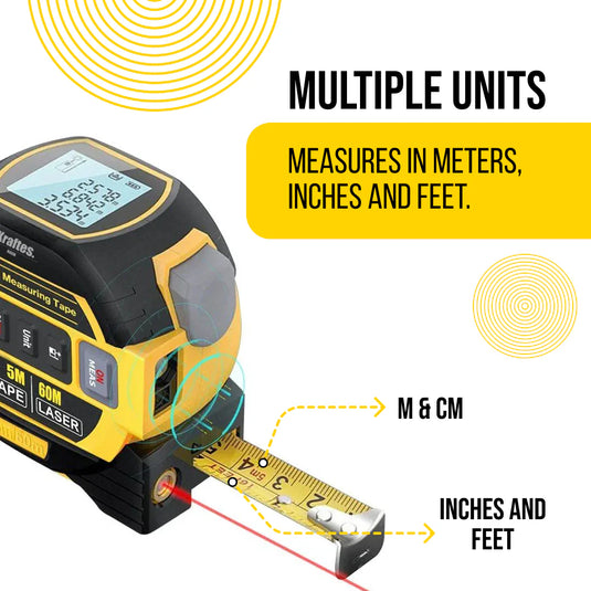 3en1 Règle laser 60 m